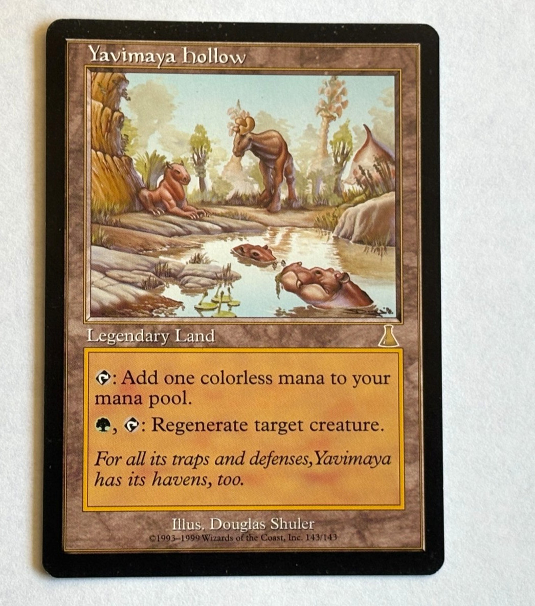 MTG Yavimaya Hollow - Urza's Destiny Rare Legendary Land NM