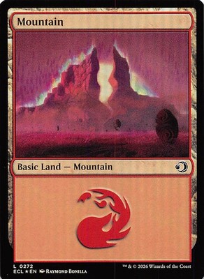 Mountain Foil 272 Lorwyn Eclipsed Magic the Gathering
