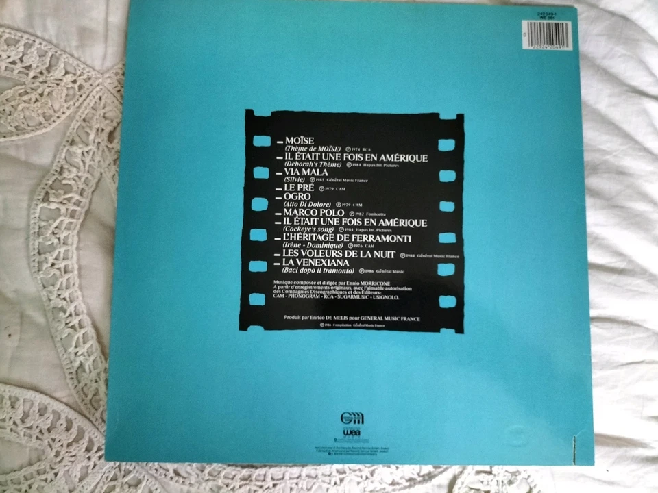 Les Plus Belles Musiques D'Ennio Morricone Vol 4 1986 Soundtrack LP Record Album - Image 4 of 4