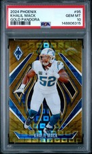 2024 PANINI PHOENIX GOLD PANDORA #95 KHALIL MACK 4/10 PSA 10