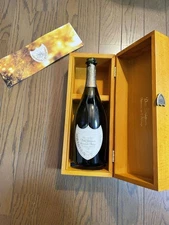 Dom Pérignon Lavey empty bottle and box