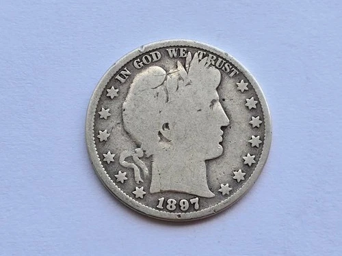 1897 Barber Silver Half Dollar Good 80205