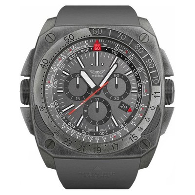 Aviator MIG-29 SMT M.2.30.0.221.6   Herrenuhr, elegant, 46 mm, Edelstahl, Garant
