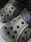 Youth Gray Glitter Crocs Sz. 12.5 Youth EUC — photo 2