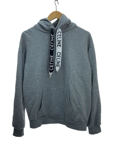 Felpa con cappuccio CELINE 2Y468670Q S cotone grigio usata