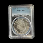 1887-O Morgan Silver Dollar $1 90% Silver PCGS MS62 - 0391