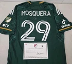 Portland Timbers JUAN MOSQUERA Signed Match Used Soccer Jersey 2024 Season GREEN
