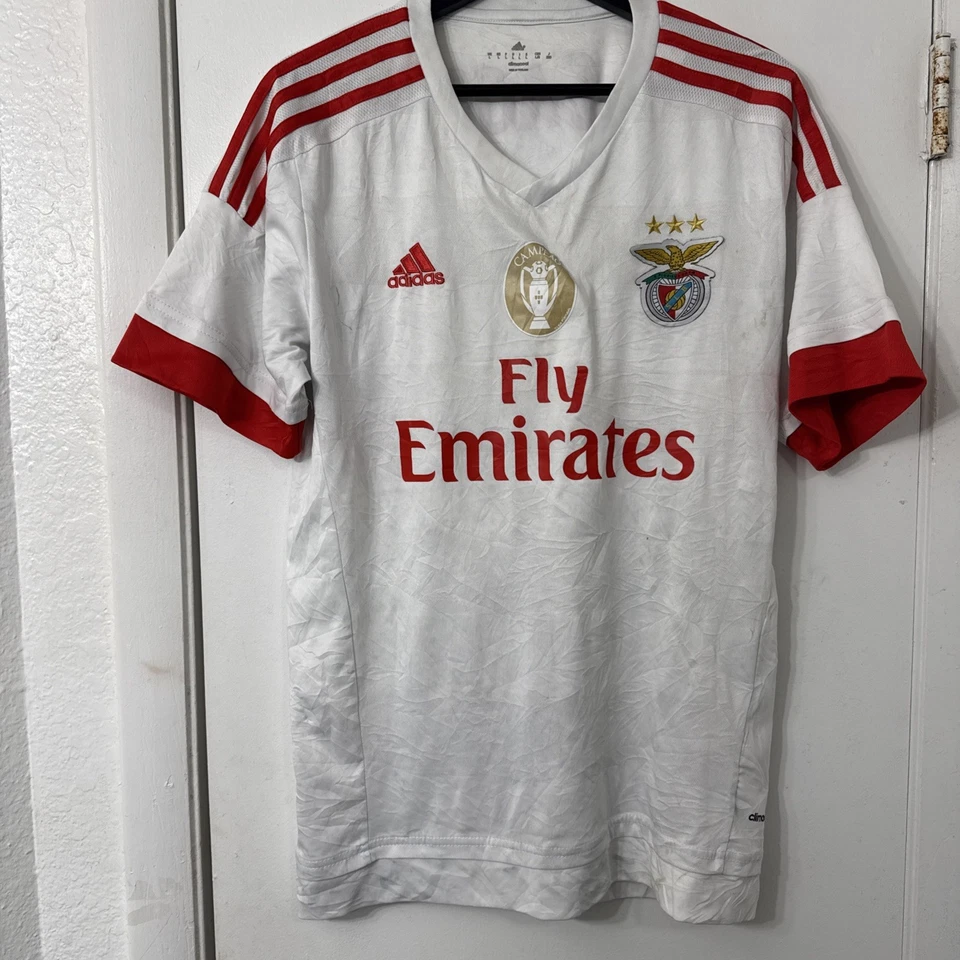 SLB Benfica 2015-16 Away FOOTBALL JERSEY MEN’S SIZE L SOCCER SHIRT - Image 3 of 4