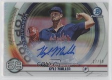 2020 Bowman Scouts Top 100 Chrome 27/50 Kyle Muller #BTP-68 Auto 8p8