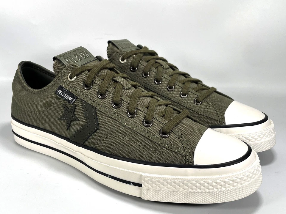 Brand New Converse All Star Player 76 TecTuff Men's Army Green Trainers Size 9 - Image 3 of 4