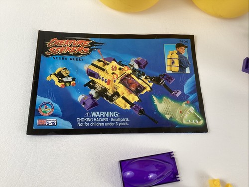 Mega Bloks Creature Seekers Scuba Quest 1998 Vintage #9105 Backpack Complete - Picture 9 of 23