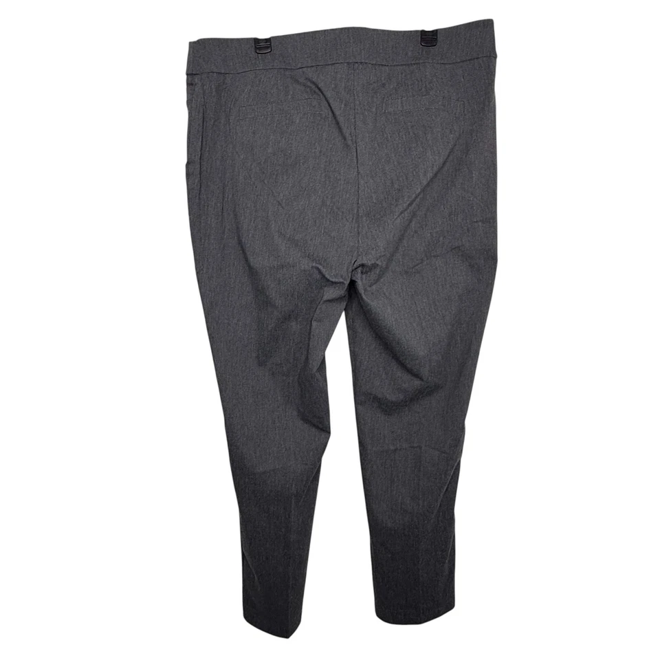 Briggs New York Women’s Work Pants 20W Gray Pull-On Stretch Trousers Career - Image 2 of 4