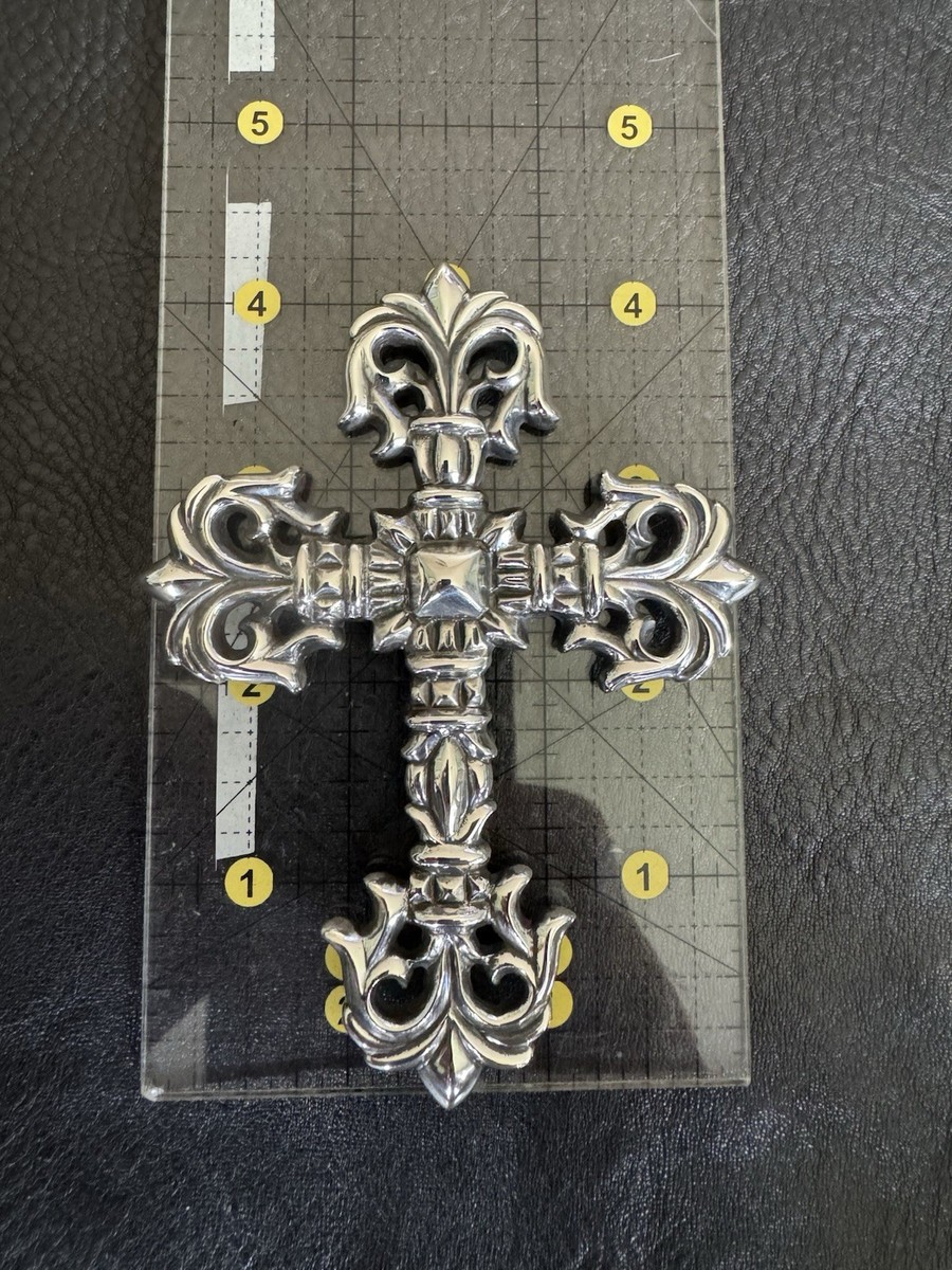 Authentic Chrome Hearts Xl-Large Filigree Cross 925 4.25x3.25 89.2