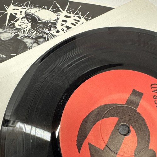 RARE! PUNK METAL SPLIT 7" VINYL The Fall Of Leningrad & Force Fed Glass - Picture 4 of 6