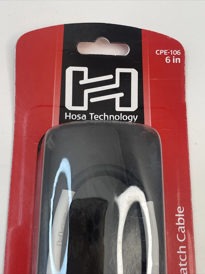 Hosa CPE-106 6" Inch Guitar Effects Patch Cable Lead Right Angle to Same Plugs - Image 2 of 4