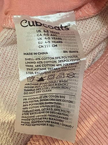 $35 Cubcoats Kali The Kitty 2 in 1 Transforming Pullover Hoodie | Blush Marl - Picture 24 of 30