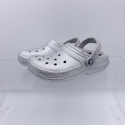 womens glitter lined crocs
