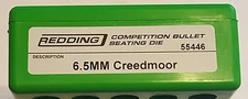 55446 REDDING COMPETITION SEATING DIE - 6.5 CREEDMOOR - BRAND NEW - FREE SHIP