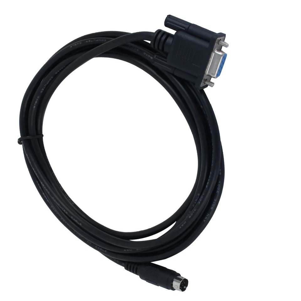 8.2 ft RS232 DB9P Buchse an Stecker 8P Mini Din PLC Kabel für Proface GPW-CB - Bild 3 von 4