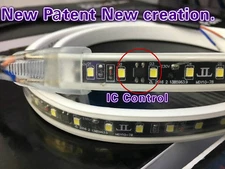 New Patent 110V 2835-120 Waterproof IP68 strip light No power supply needed! 65K