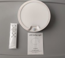 NIB Battery Operated Motion Sensor Ceiling Light-Wireless With Remote Control