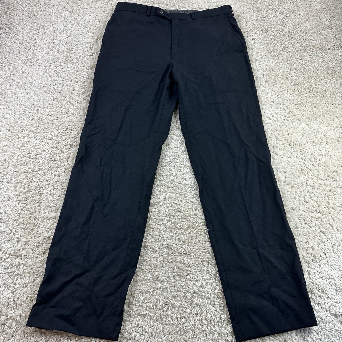 Calvin Klein Slim Fit Dress Pants Mens Size 33X32 Casual Men's Office Black  | eBay
