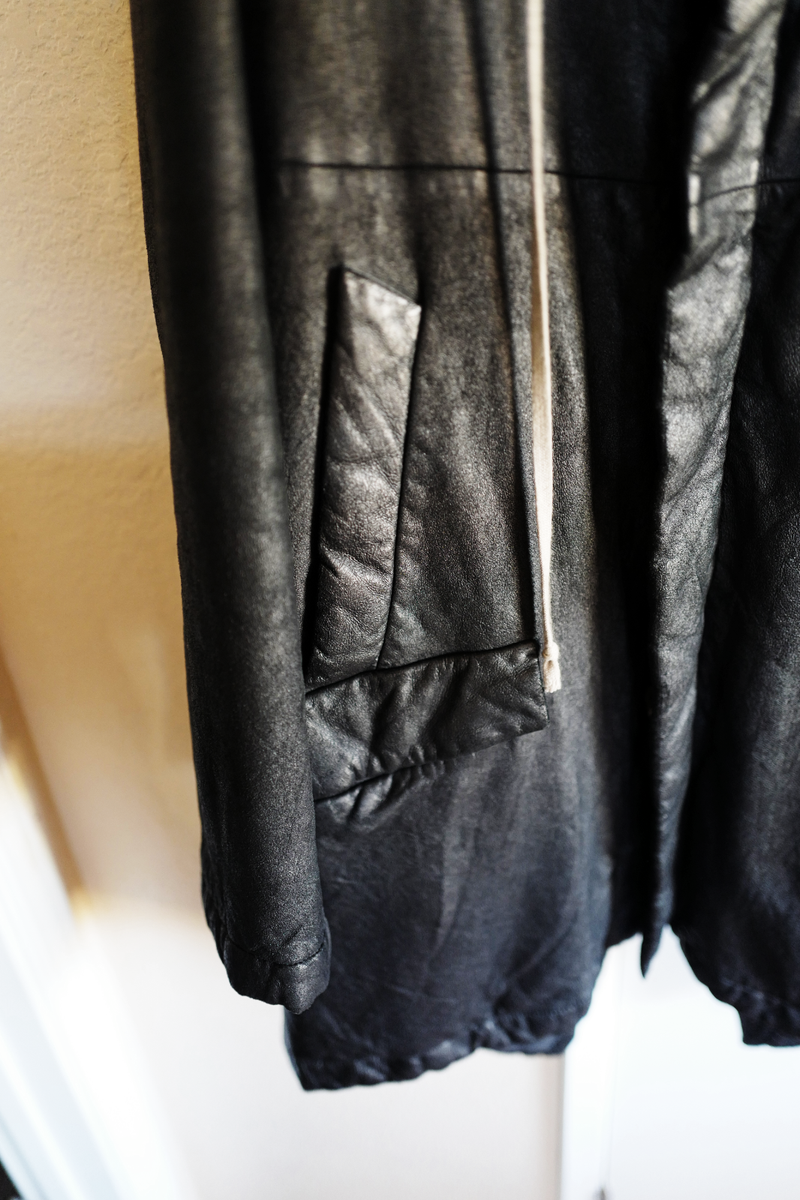 Rare Rick Owens FW06 Dustulator Blistered Goat Leather Rare Rick Owens FW06 Dustulator Blistered Goat Leather
