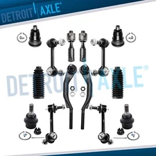 14pc Front Upper Lower Ball Joints Tie Rods Sway Bars for Envoy XL Trailblazer