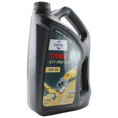 Fuchs TITAN GT1 PRO C-3 SAE 5W-30 Engine Oil 5 Liter for Acura Audi BMW MB VW