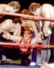 SARGEANT SLAUGHTER-CURT HENNIG-GREG GAGNE BRAD RHEINGAN  8 X10 WRESTLING PHOTO