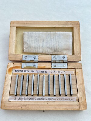 Precision Metric Gauge Block (11 pcs) USSR 2-2.01mm