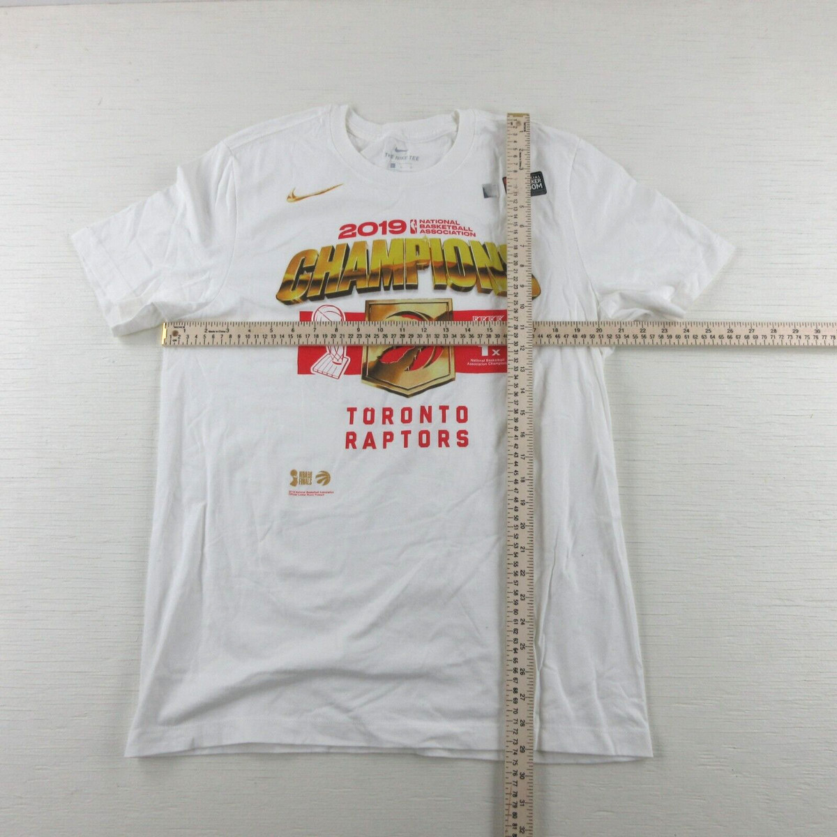 Men's Nike White Toronto Raptors 2019 NBA Finals Champions Ring Ceremony - T-Shirt