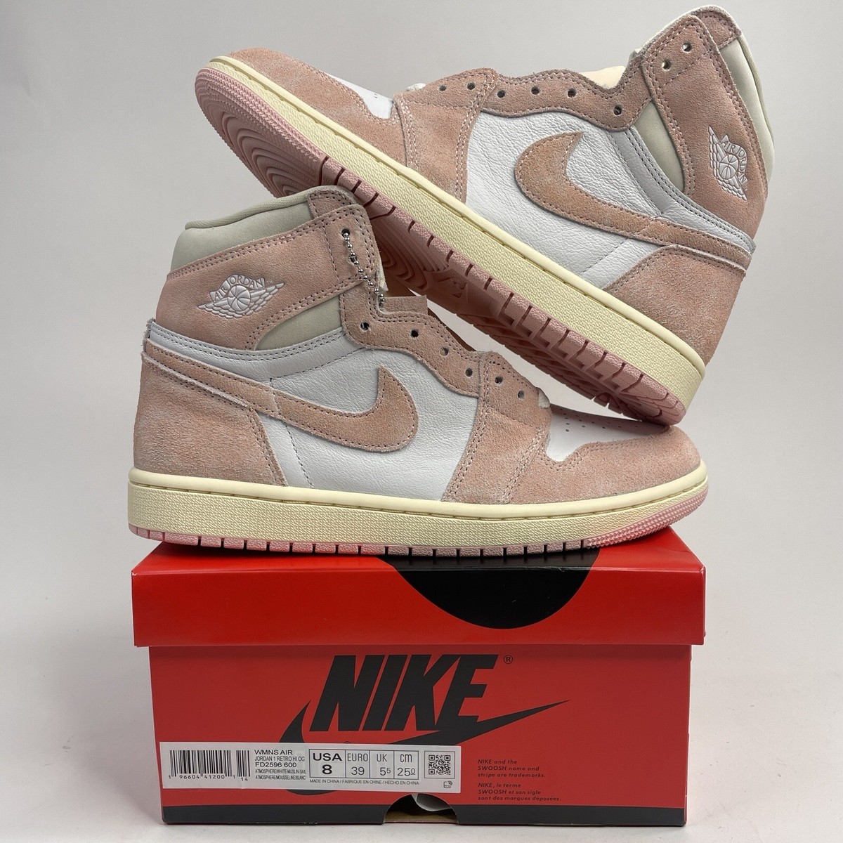 Nike Air Jordan 1 Retro High WMNS “Washed Pink” 2023 FD2596-600 
