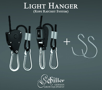 Lighthanger / 68kg Tragkraft + 2 Haken für jede Zeltstangengröße 1/8'' LED Grow