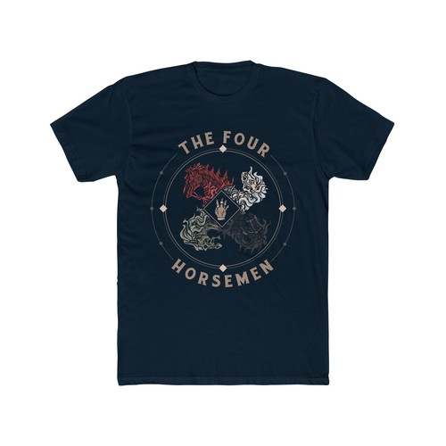 Four Horsemen Tshirt Wrestling Tee for Men 4 Horsemen of the Apocalypse - Picture 4 of 5