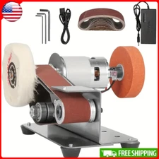 Mini Electric Belt Sander DIY Polishing Grinding Machine Cutter Edges Sharpener