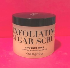 Victoria's Secret Cotton Moisture, Exfoliating Sugar Scrub Coconut Milk 8 oz NEW