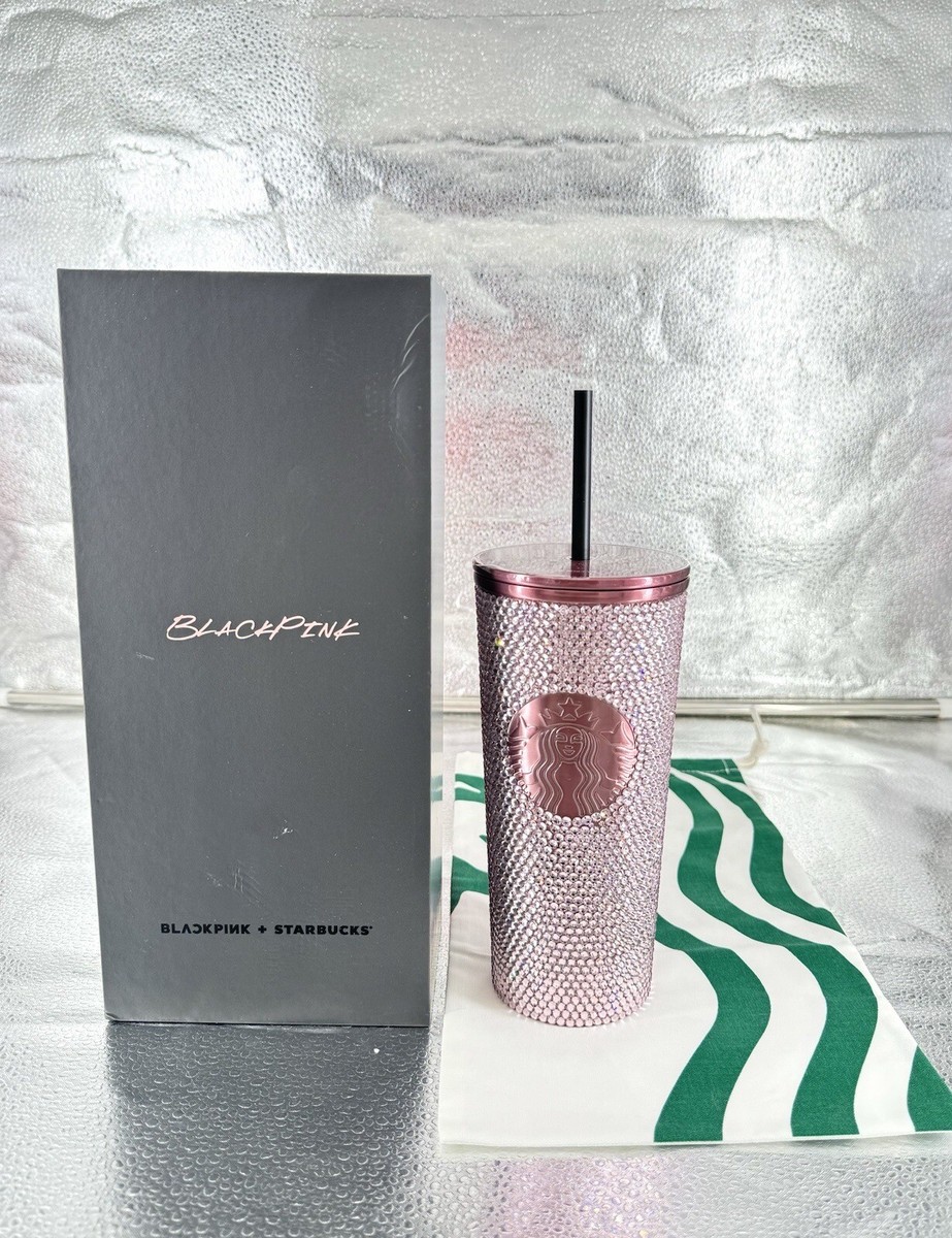 2023 AUTHENTIC Starbucks x Blackpink Rhinestone RoseGold Tumbler