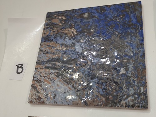 Splatter Painted Ceramic Porcelain Tile Decor Kitchen Hot Plate Italy 6" Read⬇️ - Picture 14 of 24