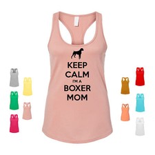 Keep Calm I'm A Boxer Mom boxer breed puppy boxers dog pet love Women's Tank