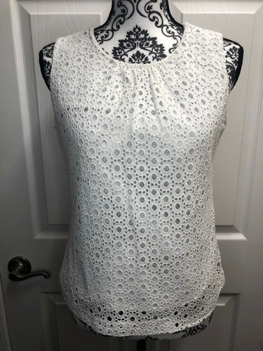 Calvin Klein Women's Crotchet Blouse S 