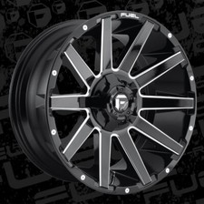20 Inch Black Wheels Rim Fuel Contra D615 Dodge Ram 1500 Truck 5x5.5 Lug 20x9