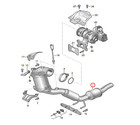Original VW/Audi 5WA131723B Tuyau D'Échappement Avec Cat Et Partilkelfilter A3