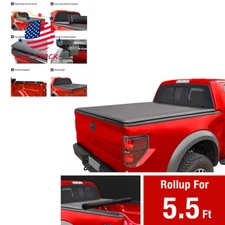 5.5FT Soft 66" SHORT BED Roll Up Tonneau Cover For Toyota 2007-2020 2021 TUNDRA 