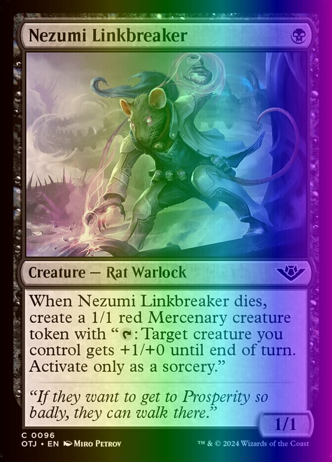 MTG Nezumi Linkbreaker (96/441) Outlaws of Thunder Junction
