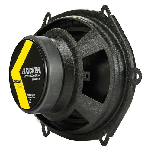 Kicker DSC6804 DS Series 6x8" 2 Way Car Door Shelf Coaxial Speakers 50w RMS - Picture 6 of 8