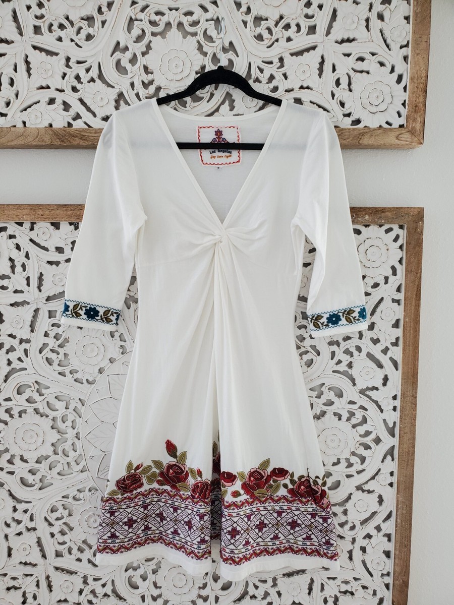 johnny was embroidered midi dress Camellia Mandarin Collar Midi Dress main image 1