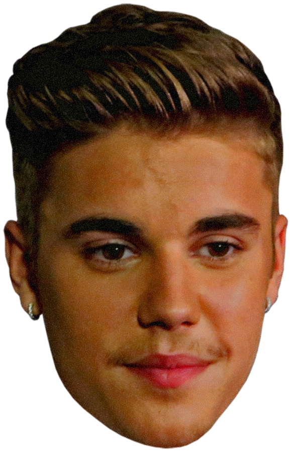 JUSTIN BIEBER Promo shot Purpose Album Full Head - Window Cling