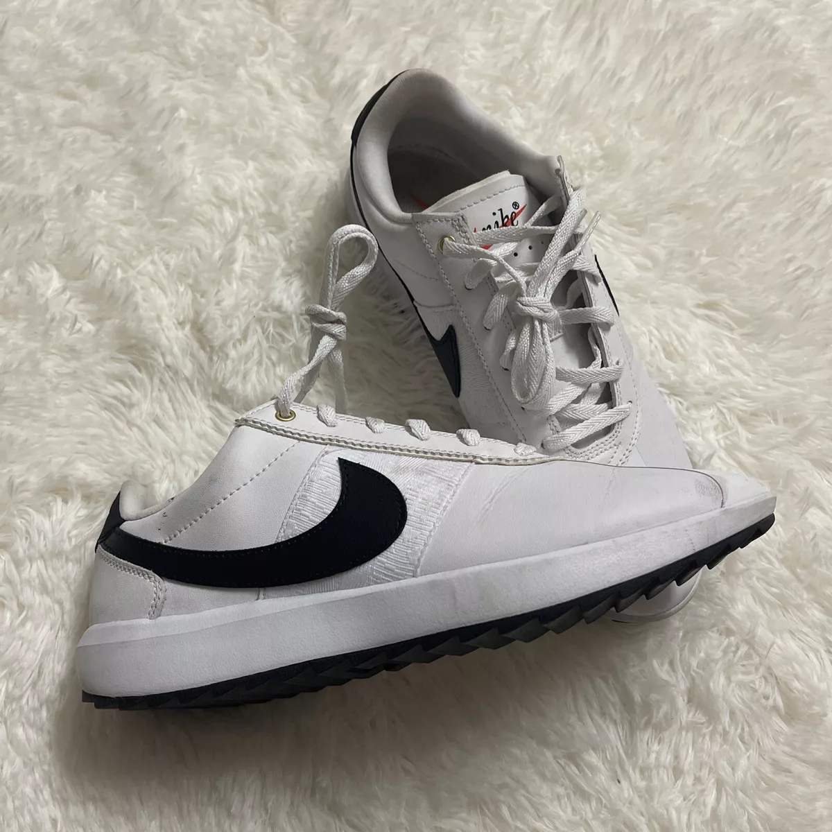 Nike Cortez G Spikeless Golf Shoes Women s Size 8 White Black CI1670 101 S12