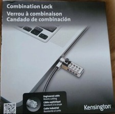 Kensington Combination Laptop Lock 6Ft Carbon Strengthened Steel Cable NEW